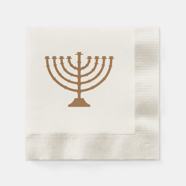 Servilleta De Papel Menorah ~ Hanukkah Celebration (Anverso)