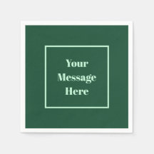 Mensaje de personalizado Fiesta verde oscuro y ver