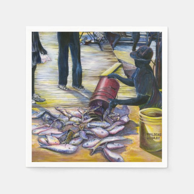 Servilleta De Papel Menú de hoy, Harbour Island (Anverso)