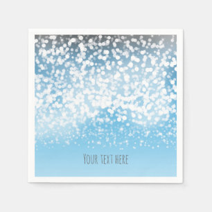 Servilleta De Papel Menú romántico de invierno Sparkling Lights