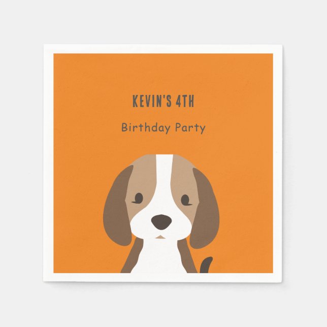 Servilleta De Papel Menús de perros pequeños nombre personalizado mode (Anverso)