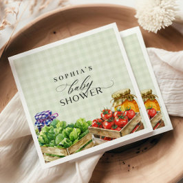 Servilleta De Papel Mercado de agricultores frescos Baby Shower de pro