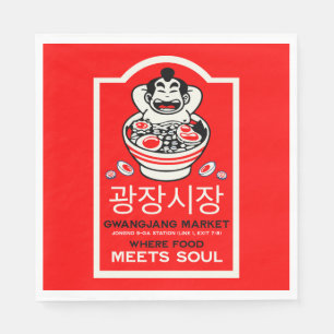 Servilleta De Papel Mercado de Gwangjang Corea del Sur