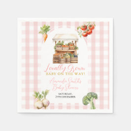 Servilleta De Papel Mercado fresco local Baby Shower Gingham