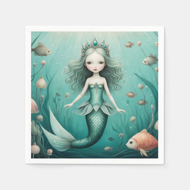 Servilleta De Papel Mermaid (Anverso)