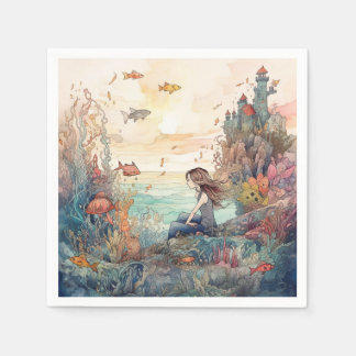 Servilleta De Papel Mermaid