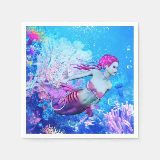 Servilleta De Papel Mermaid (Anverso)