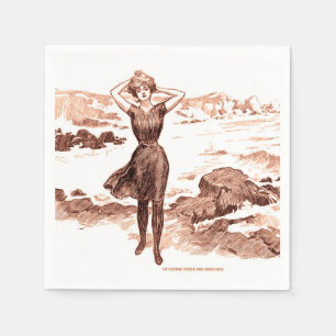 Servilleta De Papel Mermaid Beach Gibson Chica Vieja