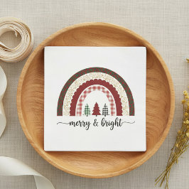 Servilleta De Papel Merry and Bright Christmas  Festive Holiday
