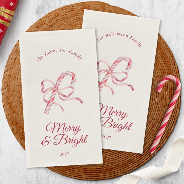 Servilleta De Papel Merry & Bright Candy Cane Christmas  (Subido por el creador)