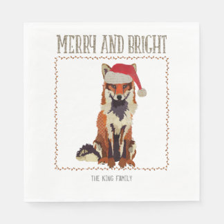 Servilleta De Papel Merry & Bright Fox Napkin
