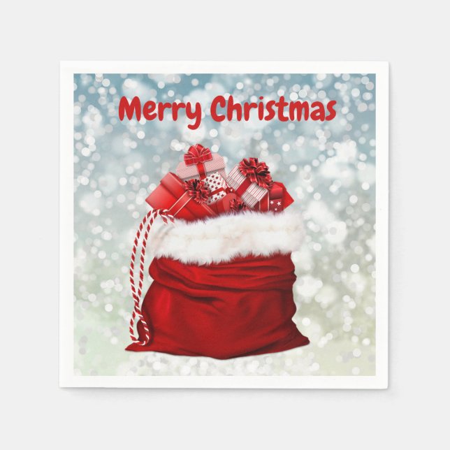 Servilleta De Papel Merry Christmas Fiesta Napkins (Anverso)