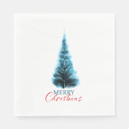 Servilleta De Papel Merry Christmas pine tree