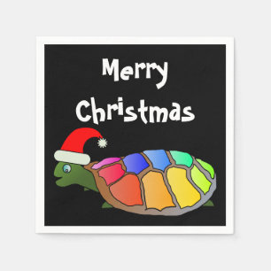 SERVILLETA DE PAPEL " MERRY CHRISTMAS " SANTA TURTLE