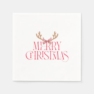 Servilleta De Papel Merry Christmas Sticker – Holiday Gift Label