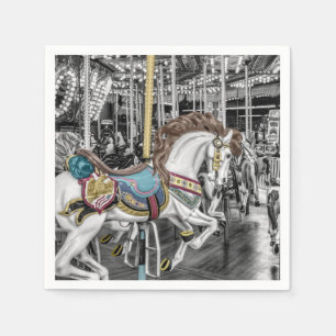 Servilleta De Papel Merry Go Round Carousel