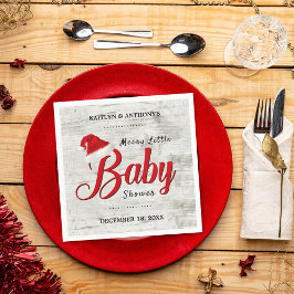 Servilleta De Papel Merry Little Navidades Baby Shower
