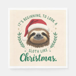 Servilleta De Papel Merry Slothmas, Napkins