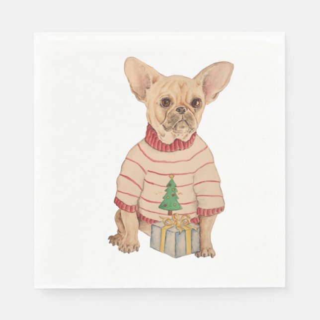 Servilleta De Papel Merry Woofmas 1 (Anverso)