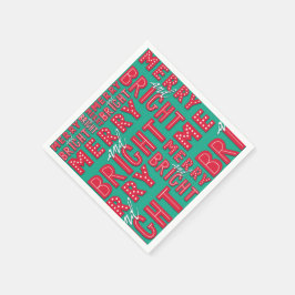 Servilleta De Papel Merry y Bright