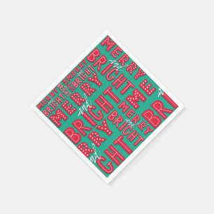 Servilleta De Papel Merry y Bright