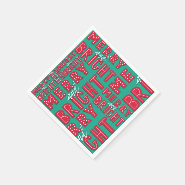 Servilleta De Papel Merry y Bright (Borde)