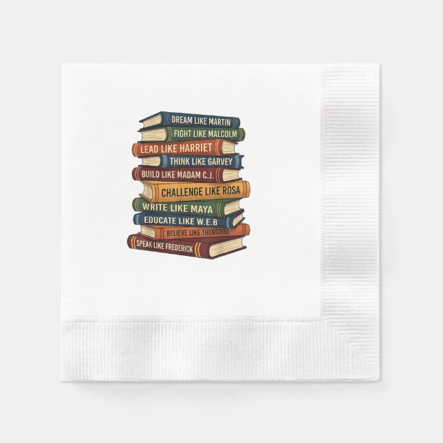 Servilleta De Papel Mes de la Historia Negra Sueño (Anverso)
