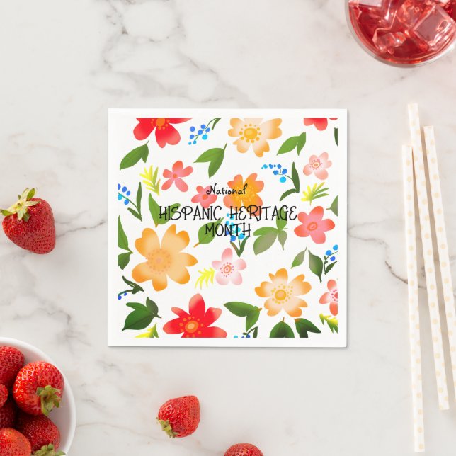 SERVILLETA DE PAPEL MES DE PATRIMONIO HISPANO NACIONAL (In situ)