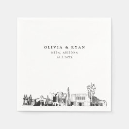 Servilleta De Papel Mesa Arizona Boda Papel Cocktail Napkin