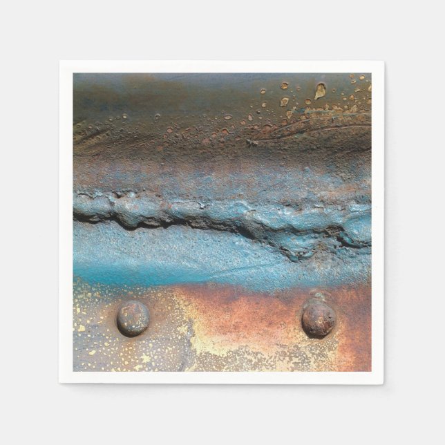 Servilleta De Papel Metalizado oxidado (Anverso)