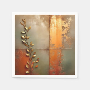 Servilleta De Papel Metalizado texturizado en cobre