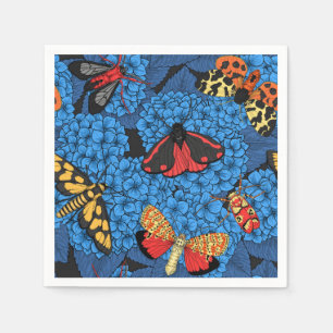 Servilleta De Papel Metas en la hidrangea azul