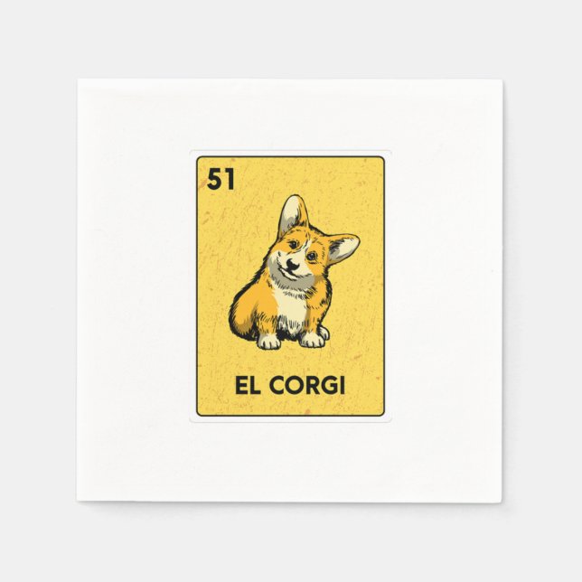 Servilleta De Papel Mexican Lottery Bingo Gamer Card Casino (Anverso)