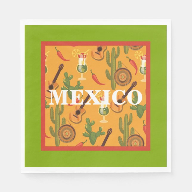 Servilleta De Papel Mexicano  (Anverso)