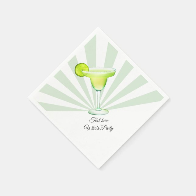 Servilleta De Papel méxico, fiesta, margarita, mexicana, (Borde)