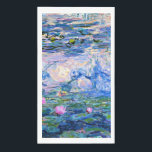 Servilleta De Papel Mezcla de lirios de agua de Monet<br><div class="desc">Water Lilies,  famoso cuadro de Claude Monet de 1919,  con colores sólidos coordinados de color rosado-violeta y azul Monet,  listos para mezclarse y coincidir.</div>