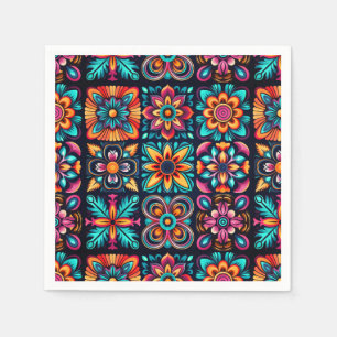 Servilleta De Papel Mezcla floral mosaico