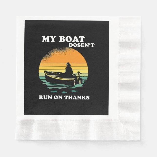 Servilleta De Papel Mi Barco No Funciona Con Gracias (Anverso)