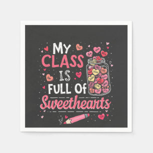 Servilleta De Papel Mi clase está llena de novios. Valentine