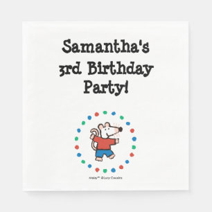 Servilleta De Papel Mi cumpleaños de Maisy del amigo
