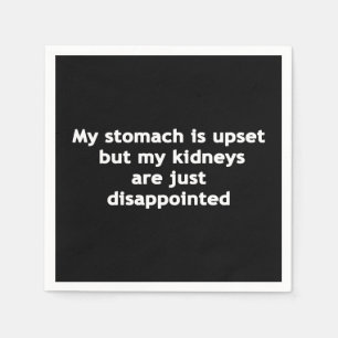 Servilleta De Papel Mi Estómago Está Molesto