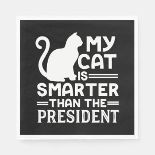 Servilleta De Papel Mi gato es más inteligente que el presidente