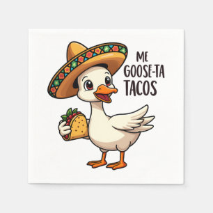 Servilleta De Papel Mi Goose ta tacos Funny Mexican Taco Lovers