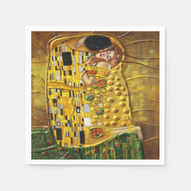 Servilleta De Papel Mi Klimt Serie:El beso (Anverso)