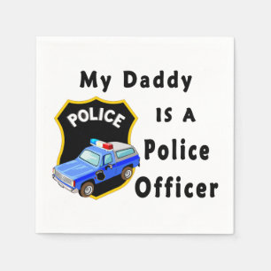 Servilleta De Papel Mi papá es oficial de policía