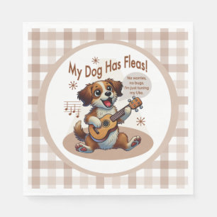 Servilleta De Papel Mi Perro Ha Huido De La Canción De Ajuste De Ukule