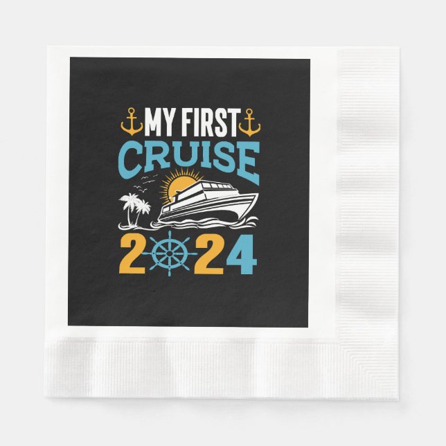 Servilleta De Papel Mi Primer Crucero 2024 (Anverso)
