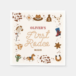 Servilleta De Papel Mi primer Fiesta de cumpleaños de Rodeo Western Co