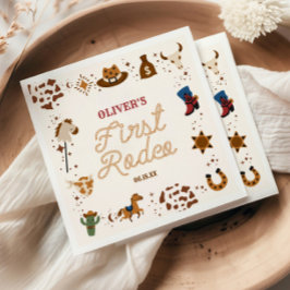 Servilleta De Papel Mi primer Fiesta de cumpleaños de Rodeo Western Co