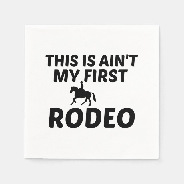 SERVILLETA DE PAPEL MI PRIMER RODEO (Anverso)